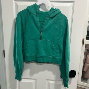 Scuba Oversized Half-Zip Hoodie HTGE XS/S Green